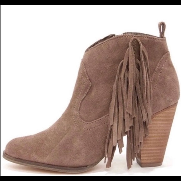 Steve Madden Ciarra Suede Fringe Bootie - Picture 2 of 9